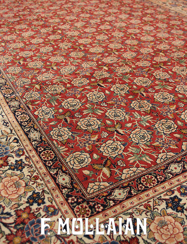 Tappeto Persiano Semi Antico Kashan Kurk n°:99826638